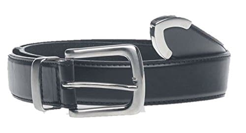 big mens black leather belt kingsize plus size 60 waist KS-3004