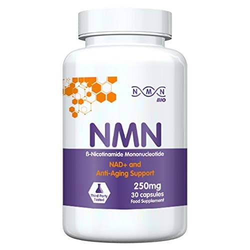 NMN Bio - 99% Pure Beta Nicotinamide Mononucleotide Capsules - 250mg Powerful Anti-Aging Supplements - Revolutionary Vitamin B3 Derivative - Support Your Healthy Aging - 30 Capsules