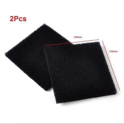 2x Universal Black Activated Carbon Foam Sponge Air Impregnated Sheet Filter Pad