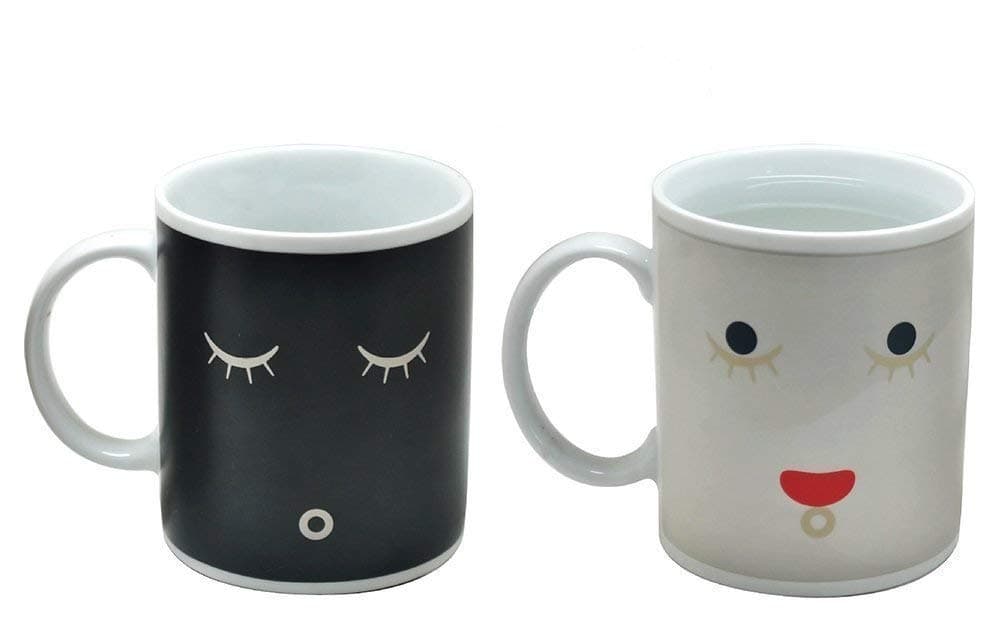 GZNIGHT Ceremic Magic Mug & Cup Heat Activated Color Changing Coffee Cup Surface Non Toxic Lead Free Cadmium Mug Premium Quality Morphing Porcelain Tea Cup Great Gift 12oz（Pack of One )