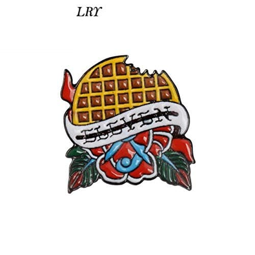 Eleven'S Waffle Stranger Things Enamel Pins Lapel Badges Brooches Brooch Pin Badge Emblem Corsage for Men Women Girl Cloth Backpack Accessories