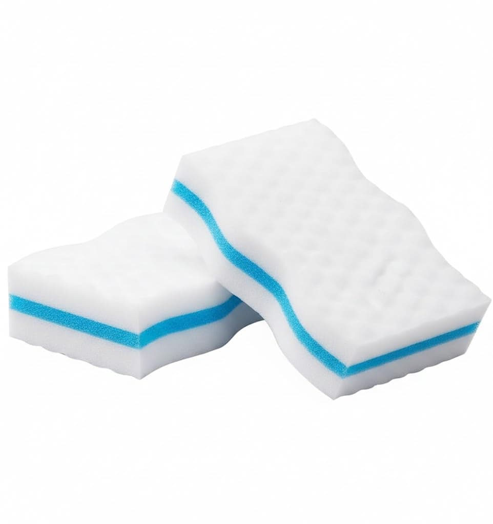 - Magic Cleaning Sponge | Multipurpose Clean Sponge | Magic Eraser for Wall, Dash Boards, Switch Boards, Taps, Wall Stain Remover, Glass, Shoes, Sneakers Cleaning Sponge (Pack of 2)