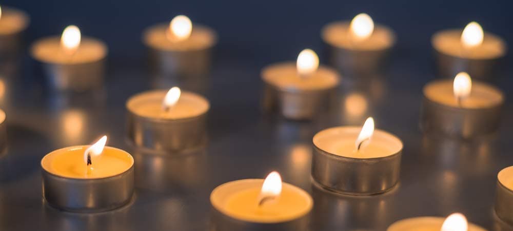 CandleNScent Unscented Tealight Candles, 30 Pack, White, Made in USA