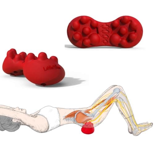 LittleMum Back Massager, Myofascial Trigger Points Release Fibromyalgia Pain, Deep Tissue Massager Relieve Back Pain, Hips Pain, Pelvic Pain, Sciatica Pain