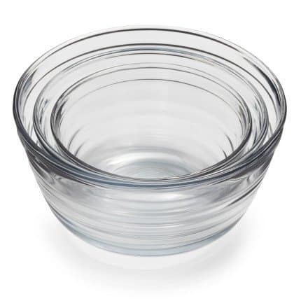 Baked by FireKing Glass Mixing Bowls 12222, Set of 3