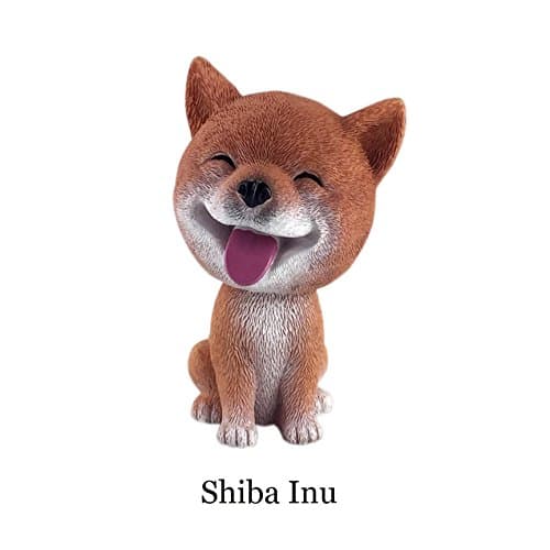 Eastalent Bobbleheads Bobble Head Dogs car Dashboard Decors Dashboard Doll Nodding Dog -- (Shiba Inu)