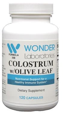 Wonder Laboratories Colostrum w/Olive Leaf - 2081-120 Capsules