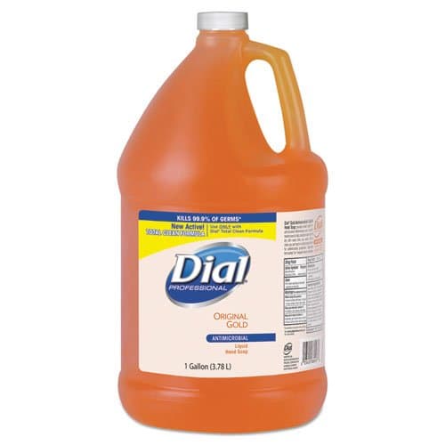 Wholesale CASE of 10 - Dial Corp. Antibacterial Liquid Soap Gallon Refill-Liquid Soap, Removes Dirt and Kills Germs, 1 Gallon