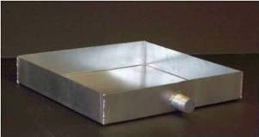 24 x 24 x 2 (WxLxH) Galvanized Metal Drain Pan for Multiple Uses
