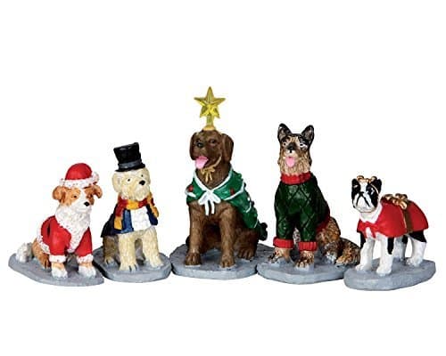 Village Collection Costumed Canines Set of 5 # 32126 by Lemax Village Collection