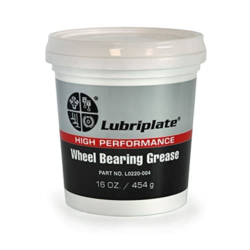 Lubriplate L0220-004 Non-Corrosive Lithium Complex Wheel Bearing Grease, 16 oz Plastic Tub, Off-White