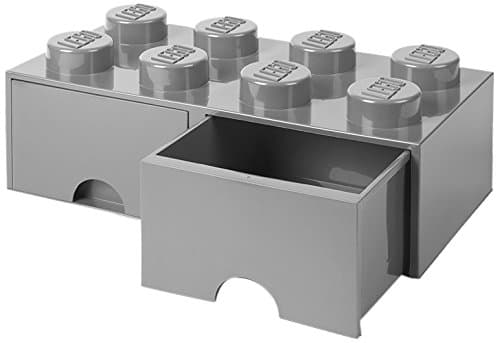 LEGO Stone Gray Brick Drawer 8, 50 x 25 x 18 cm