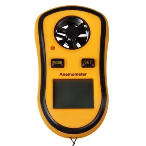 Iwoo Pocket LCD Digital Anemometer Air Wind Speed Scale Gauge Meter Thermometer Ideal Tool for Windsurfing, Sailing, Fishing, Kite Flying and Mountaineering