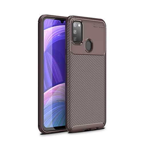 Galaxy M30s Case, Galaxy M30s Cover, Cruzerlite Design Back Cover Anti-Scratch Shock Absorption Case for Samsung Galaxy M30s (Carbon Coffee)