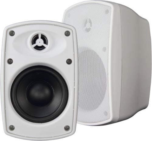 VivoLink 4 2-way background speaker 25 Watts, White,, VLSP420WT (25 Watts, White, Including Brackets, with Transformer: 16W-8W-4W-2W-8 Ohm/100V)