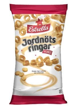 Estrella Jordnotsringar – Peanut rings 175g (Pack of 4)