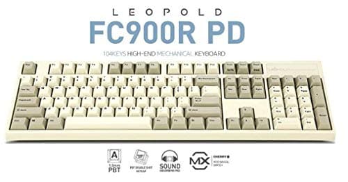 Leopold FC900R PD 104KEYS HIG-END Mechanical Keyboard Cherry MX Switch (Red Switch, White)