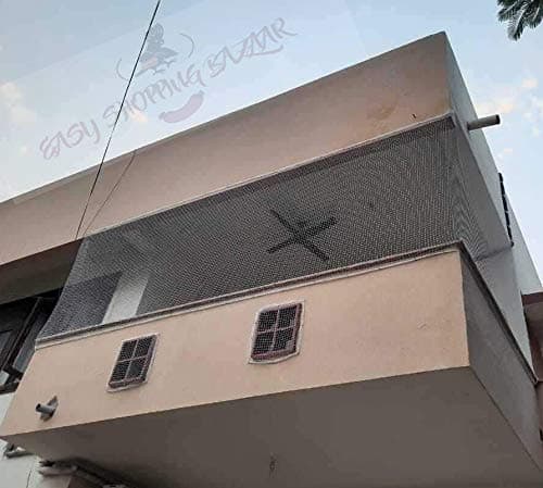 Easyshoppingbazaar Anti Bird Net/Pigeon Net / 7 X 10 Ft White in Color(Clips and Tying Ropes Include)…