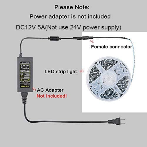 YUNBO 12V LED Strip Blue 16.4ft Waterproof IP65 Outdoor Black PCB Super Bright Cuttable Flexible LED Tape Light for Home, Hotel, Bar, Festival Decoration Lighting