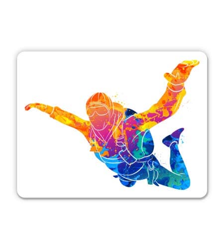 GT Graphics Express Skydiving - 8" Vinyl Sticker - for Car Laptop I-Pad - Waterproof Decal