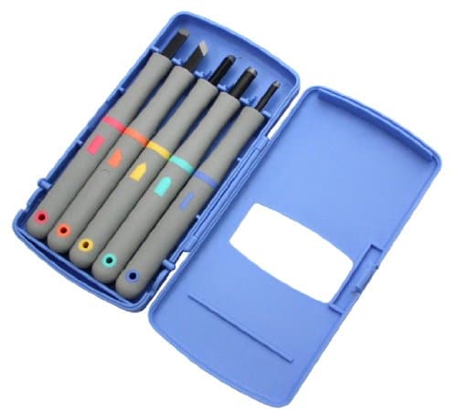 YoshiharuCutlery Maruichi Chisel, SX, All Steel, Set of 5