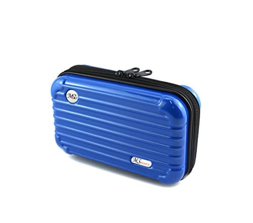 Hard Cosmetic Portable Travel Case-Travel Handbag Suitcase with Wristlet-Double Zipper for Women's Portable Travel…