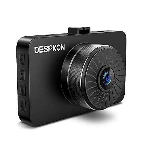 DESPKON 1296P FHD Car DVR Dash Cam with 3.0" LCD Screen 170°Wide Angle, G-Sensor, WDR, Loop Recording, Motion Detection and Night Vision