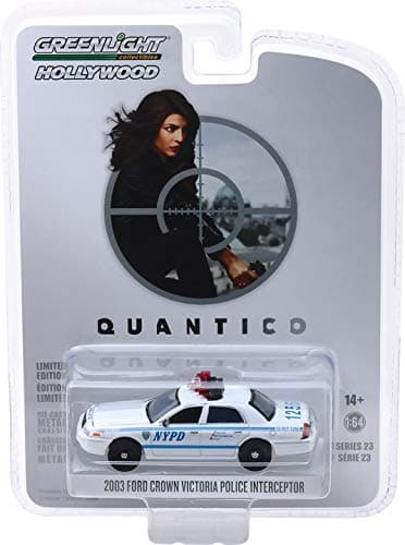 Greenlight 44830-F 1:64 Scale Hollywood Series 23 Quantico 2003 Ford Crown Victoria Police Interceptor New York City Police Dept NYPD