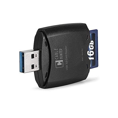 USB 3.0 (5Gbps) External Memory Card Reader (Black)