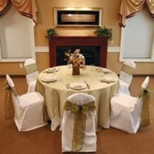 Ivory Wedding Banquet Chair Cover- Round Top Type(set of 10) by Summerfield