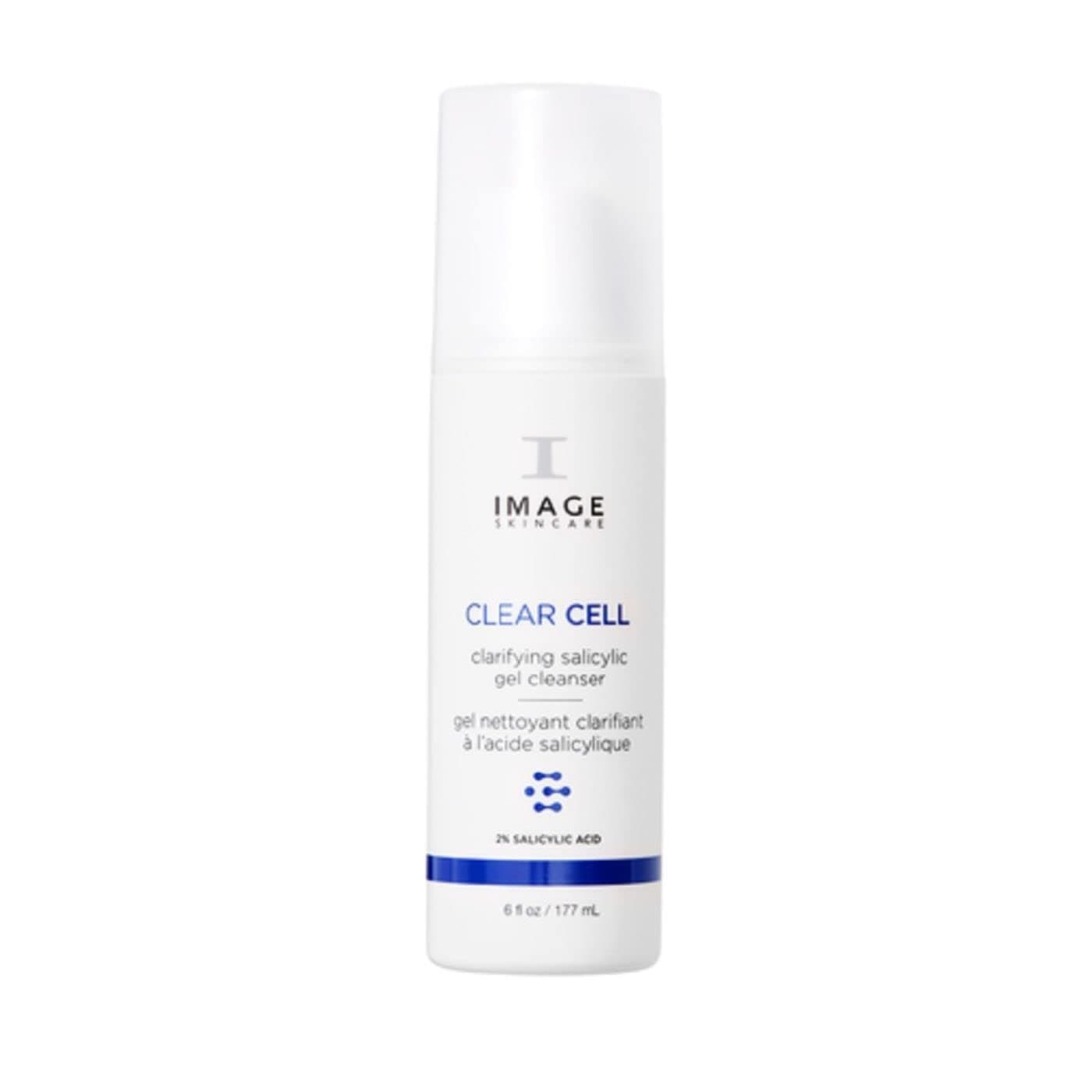 IMAGE Skincare, CLEAR CELL Salicylic Gel Cleanse, Gentle Foaming Face Wash Removes Excess Oil and Shine for Oily Prone Skin
