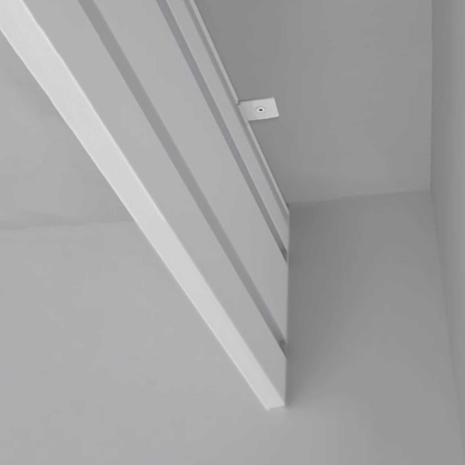 ZIMGOD Ceiling Curtain Pelmet Box Only, Blackout Curtain Box Valance Frame without Track, White Curtain Pelmet Panel Cover for Sliding Door/Bay Window(370cm/12.1ft)