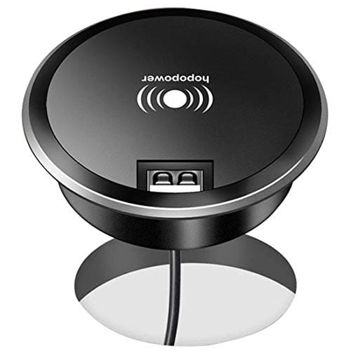 Wireless Charger, hopopower 5W Fast Desk Wireless Charging Pad Stand Compatible with All Qi-Certified iPhone XR/XS/Max/X/8/8 Plus Samsung Galaxy S10/S9/S9+/S8/Note 9/Note 8