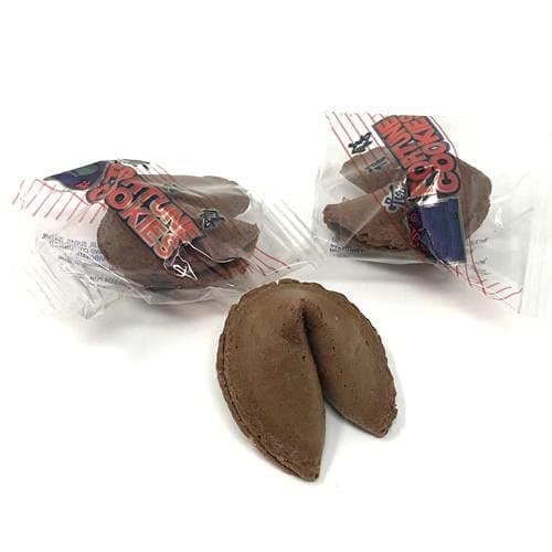 Shop&Save Individually Fresh crispy Wrapped Fortune Cookies Perfect for Snacks, Lunch, Picnic, Birthdays, Graduation, Parties (Chocolate, 60)