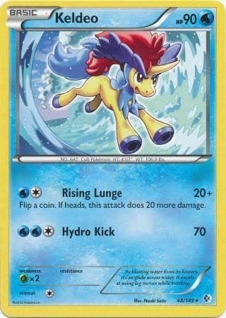 THE POKEMON COMPANY INTERNATIONAL Single Card KELDEO 48/149 BOUNDARIES CROSSED