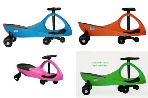 Holiday Lot of 4, Limited Edition Rolling Coaster the Wiggling Wiggle Race Car Premium Scooter