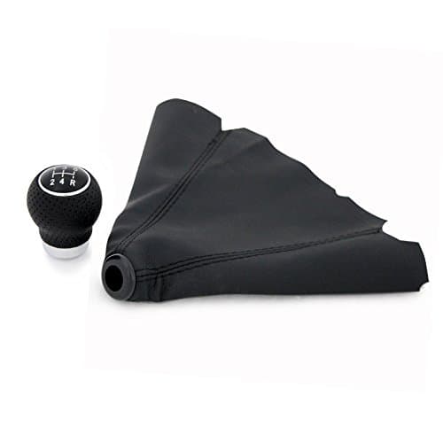 LT Sport SN#100000001398-0843-228 for VW Jetta Leather 5 SPD Shift Knob + Boot Cover Combo