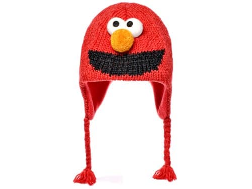 Sesame Street Elmo Kids Wool Pilot Hat with Ear Flaps