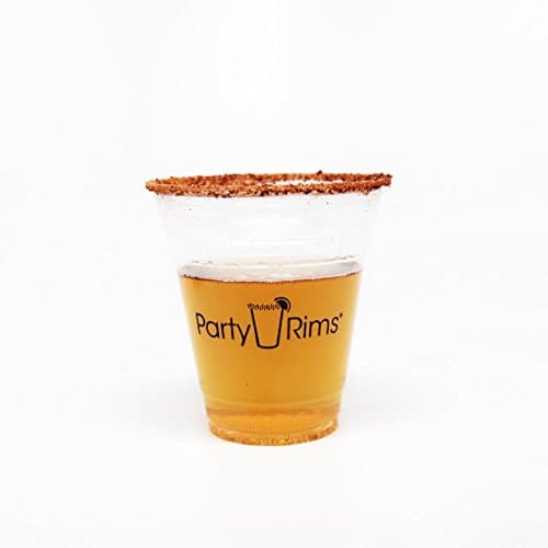 PARTY RIMS Pre-Rimmed Cups – Chili Flavor [Pack of 12]