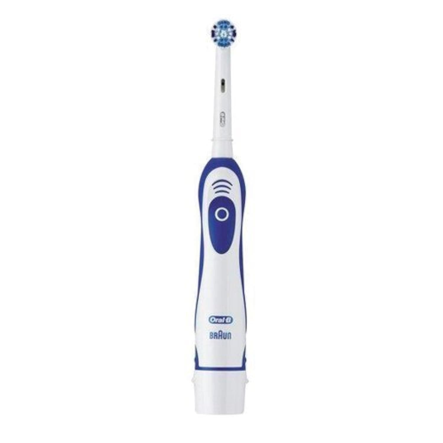 Oral-B Advance Power Electric Toothbrush, 1 Toothbrush Head With Indicator Bristles, Excess Plaque Remover, Battery Powered With 2 Batteries, Blue/White