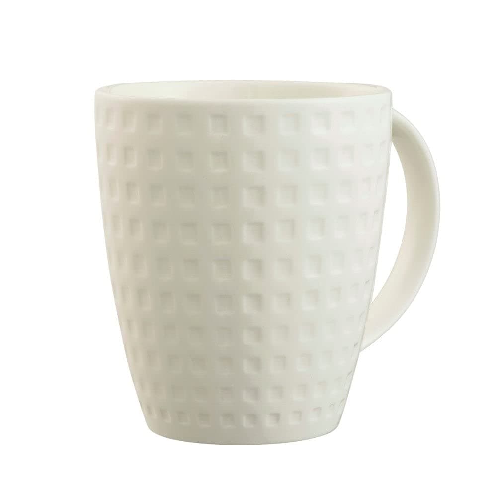 7630 Grafton Mugs (Set of 4), Ceramic, White, 9 x 9 x 10 cm