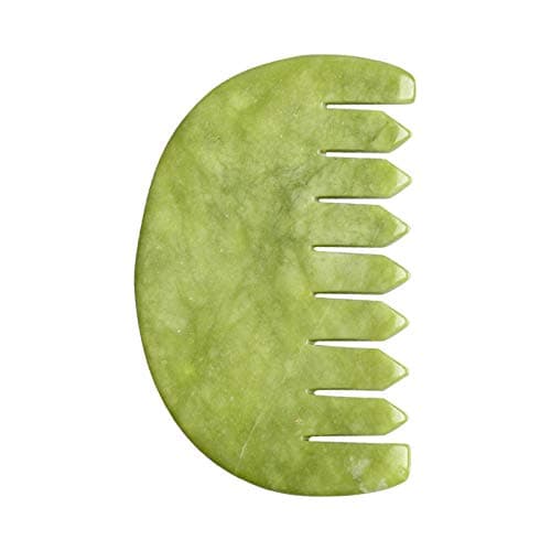 1PCS GuaSha Board Comb Natural Jade Face Body Care Scraping SPA Massage Stone Relaxation Comb Health Care