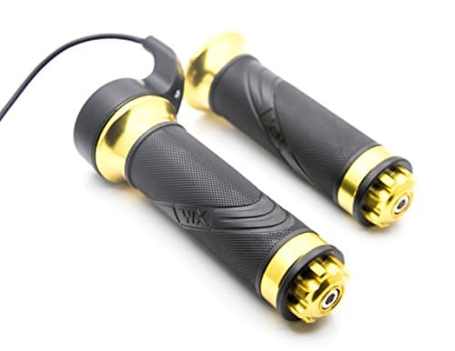 GGSN Golden Throttle Grip for E-Bike Scooters and Eelectric Bicycle with Matching Grip
