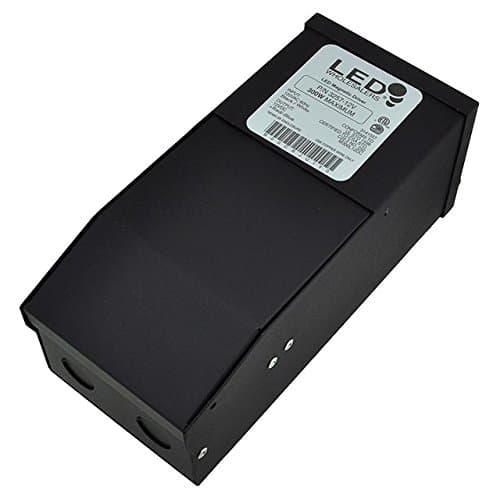 LEDwholesalersDimmable 12-Volt DC Magnetic Transformer Power Supply for LED Flexible Strips, ETL Listed, 300 Watt, 3257-12V
