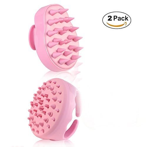 Body Massage Brush & Hair Scalp Massage Brush for Scalp Care Hair Cleaning Shower Cellulite Massager, Pink