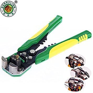 BERRYLION 8''/200mm Crimping Pliers Wire Stripper Crimper Automatic Adjustable Cable Crimping Tool Repair Terminal Multi Tools
