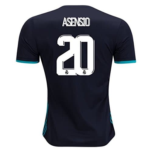ASENSIO #20 REAL MADRID 17/18 Away Soccer Jersey Men's Color BLACK Size M