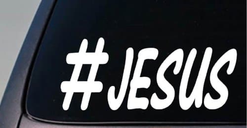hashtag jesus jdm sticker cross decal christian churchE049