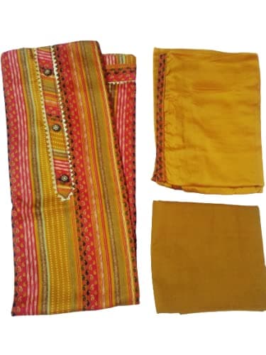 I&MY Women's Jam Cotton Dress Material with Dupatta