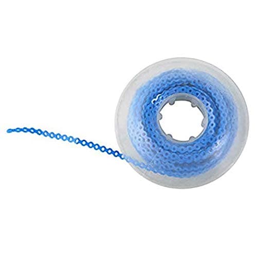 Dental Orthodontics Elastic Ultra Power Chains Rubber Spool Continuous Type Size Teeth Care 15 Feet Blue Color